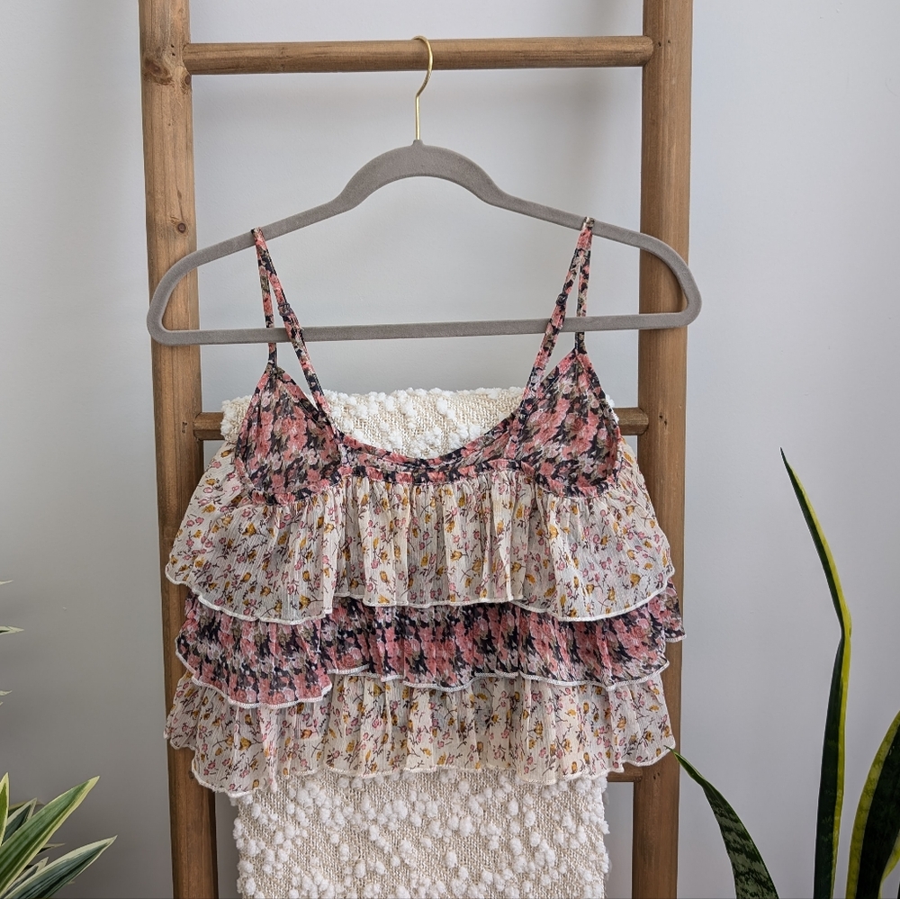 Hollister Layer Ruffle Tank Top - Picture 4 of 5